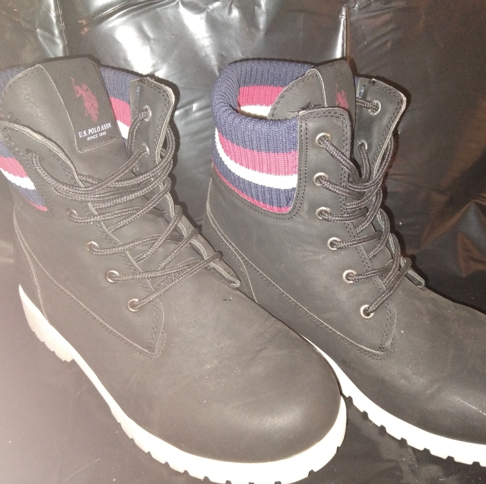 US Polo Black Men's boots size 8.5